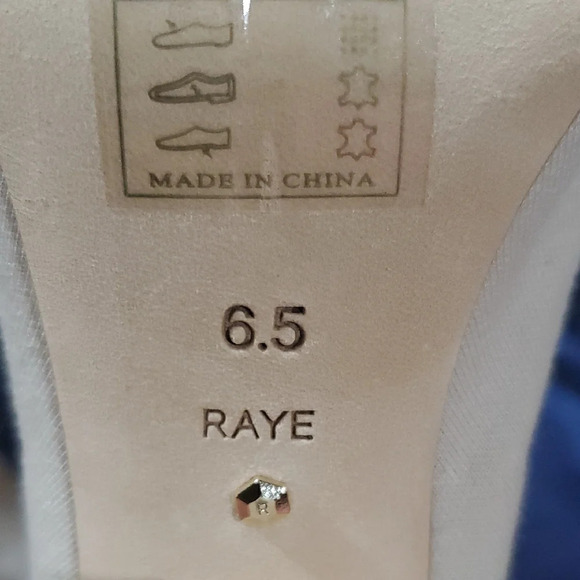 RAYE Cream Thigh High Over-the-Knee Peep Toe Open Heel Back Zip Boots - Picture 3 of 12